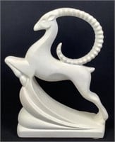 VIntage Royal Haeger White Gazelle Sculpture