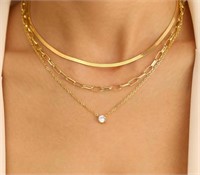 (New -14k Gold Layered) Choker Necklace for Women