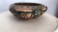 Roseville florentine low Console pottery bowl