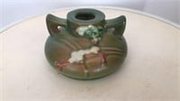 Roseville snowberry candle holder pottery