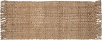 $63  THE BEER VALLEY Jute Rug  2.5'x8'  Natural