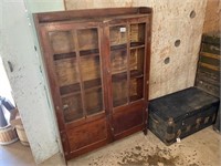 Antique Display Hutch, 4 Glass Doors