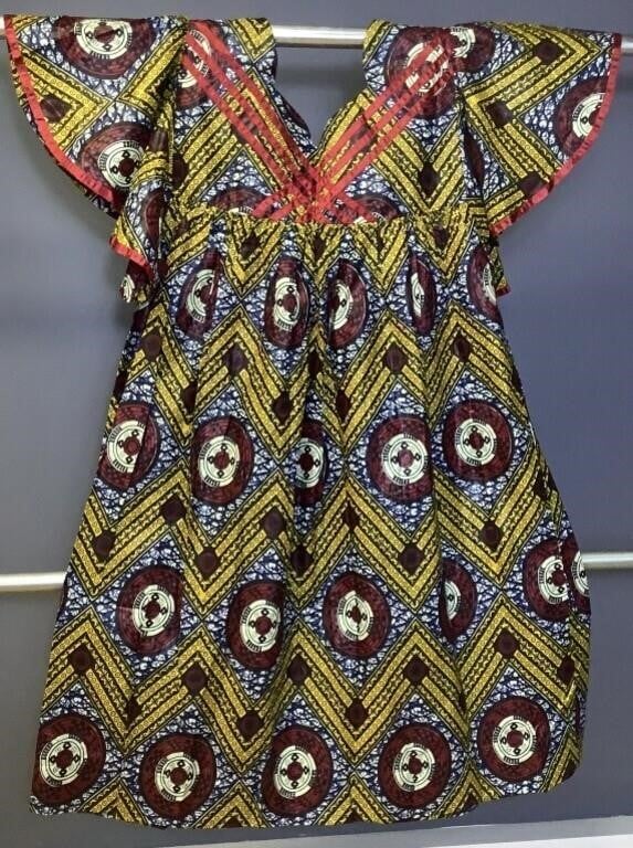 Handmade African Print Dress Moo Moo
