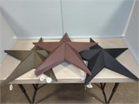 RUSTIC STAR SIGN PIECES - 12 TOTAL
