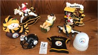 Pittsburgh Steelers eight piece ornament set