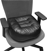 YOUFI Leather Seat Cushion 18x16x6