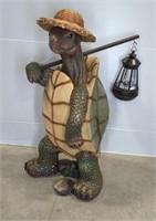 TURTLE GARDEN STATUE WITH BATTERY LIGHT