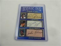 Iconic Ink Triple Cuts MLB Lou Gehrig Mickey