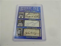 Iconic Ink Triple Cuts MLB Babe Ruth Mickey