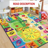 $80  Educational Kid Rug  6x9ft  ABC Learning Mat