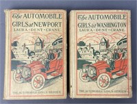 Automobile Girls Books 1910s Set of Two