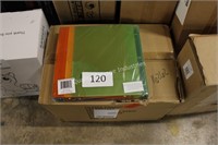 box of asst color binders