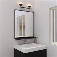 ANYHI 20x24 Bathroom Wall Mirror  Black