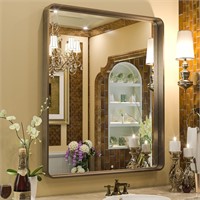 Bronze Bathroom Mirror  30x36 Inch