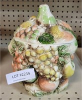 LEFTON FRUITS OF ITALY COOKIE BIXCUIT JAR CANISTER