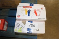10-100ct vinyl gloves size L