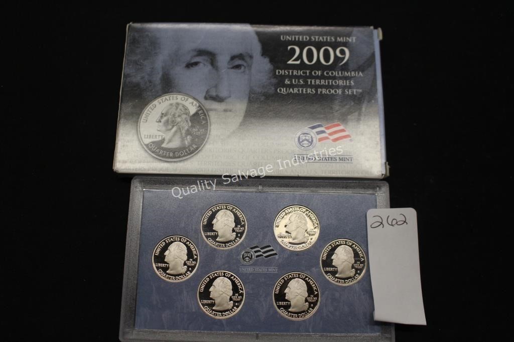 2009 US mint quarters proof set (display)