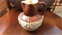BRISTOL salt glazed pottery pitcher 6in h