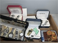 WRISTWATCHES, POCKET WATCHES - SOME IN BOX