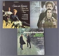 3 Simon & Garfunkel Vinyl LP Albums