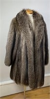 Jacobson's Raccoon Fur Coat Size Medium