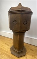 Wooden Baptismal Stand