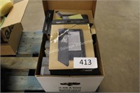 box of amazon kindle leather covers (some