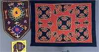 Three Kuna Mola Embroidered Textiles