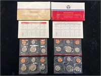 1986 & 1987 US Uncirculated Coin Sets