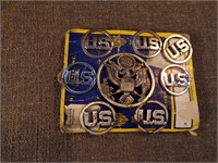Lot of 8 N.S. Meyer - WW II Silver US Army Pins