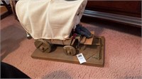 Vintage Wooden wagon display with driver