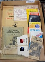 FLAT OF VTG. MANUALS, PAMPHLETS, & MORE