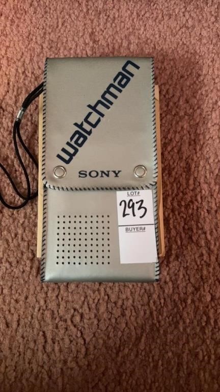 Sony Watchman in case with manual