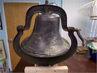 Antique 1840 Cast Iron Belknap Bell with Yoke