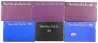 Six US Proof Sets to include: 1972, 1980, 1983,