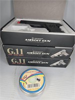 (3) G.11 AIRSOFT GUNS 6MM