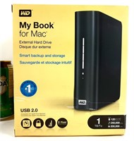 Disque dur externe WD 1TB My Book for MAC, neuf