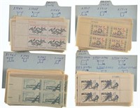 4 Sets of US Postal Stamp plates. Stamp #'s: