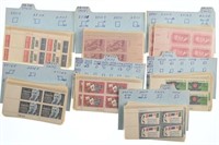 7 Sets of US Postal Stamp plates. Stamp #'s:
