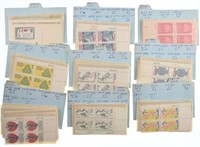 11 Sets of US Postal Stamp plates. Stamp #'s: