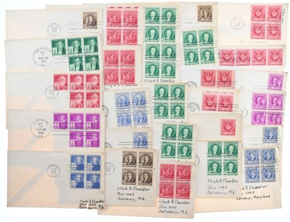 Selection of First Day Covers - 1 Cent to 5 Cent
