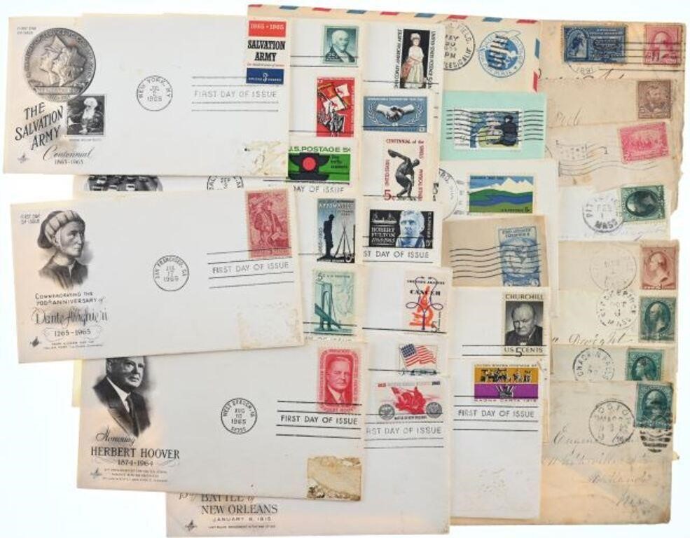 Selection of First Day Cover Envelopes with stamps