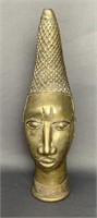 Old African Benin Bronze Scuplture