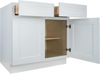 Shaker Base Kitchen Cabinet, White