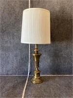 White and Gold Toned Lamp
