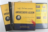 .Three Ambassador Stamp Albums