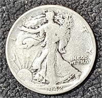 1942 P Silver Walking Liberty Half Dollar Coin