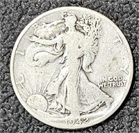 1942 D Silver Walking Liberty Half Dollar Coin