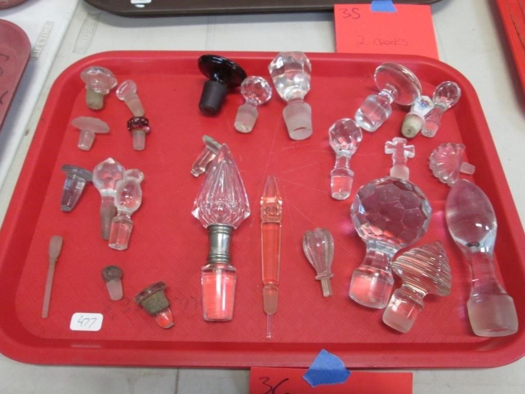 27 Glass Perfume Stoppers.