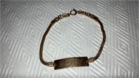 Ladies 12k GF ID bracelet engraved
